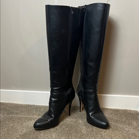 INC International Concepts Black Heeled Boots. Size 8.5 - Picture 1 of 4
